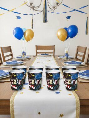 Graduation Party Cups 9oz Paper 8ct Forum Novelties Congrats Grad Tableware